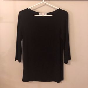 Amour Black 3/4 Length Sleeve Tee